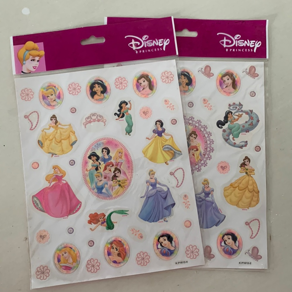 🌸. Princess stickers 2 sheets per order.